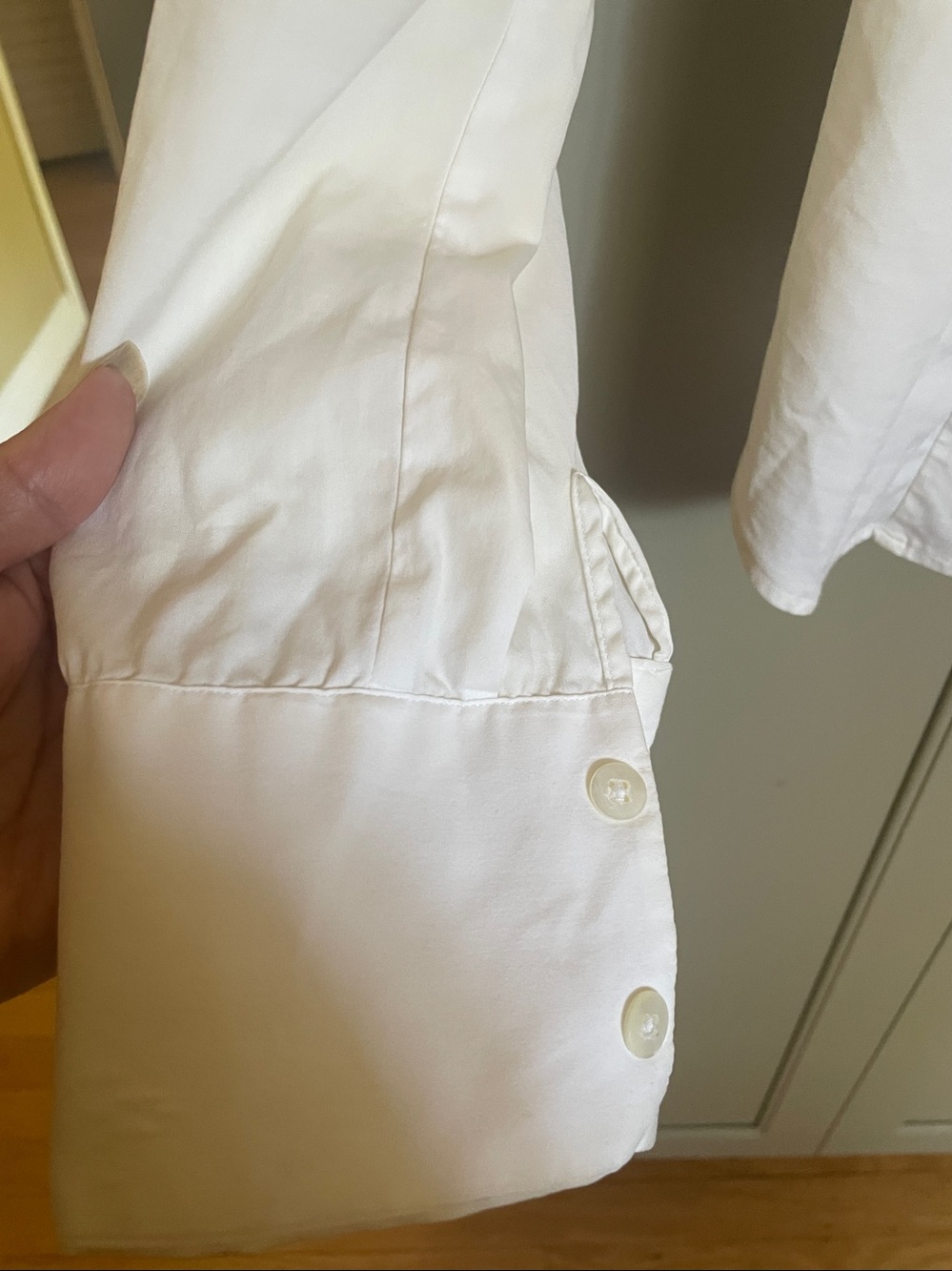 Vintage Maria DI Ripabianca White Ruffle-Front Dress Shirt - Picture 4 of 9
